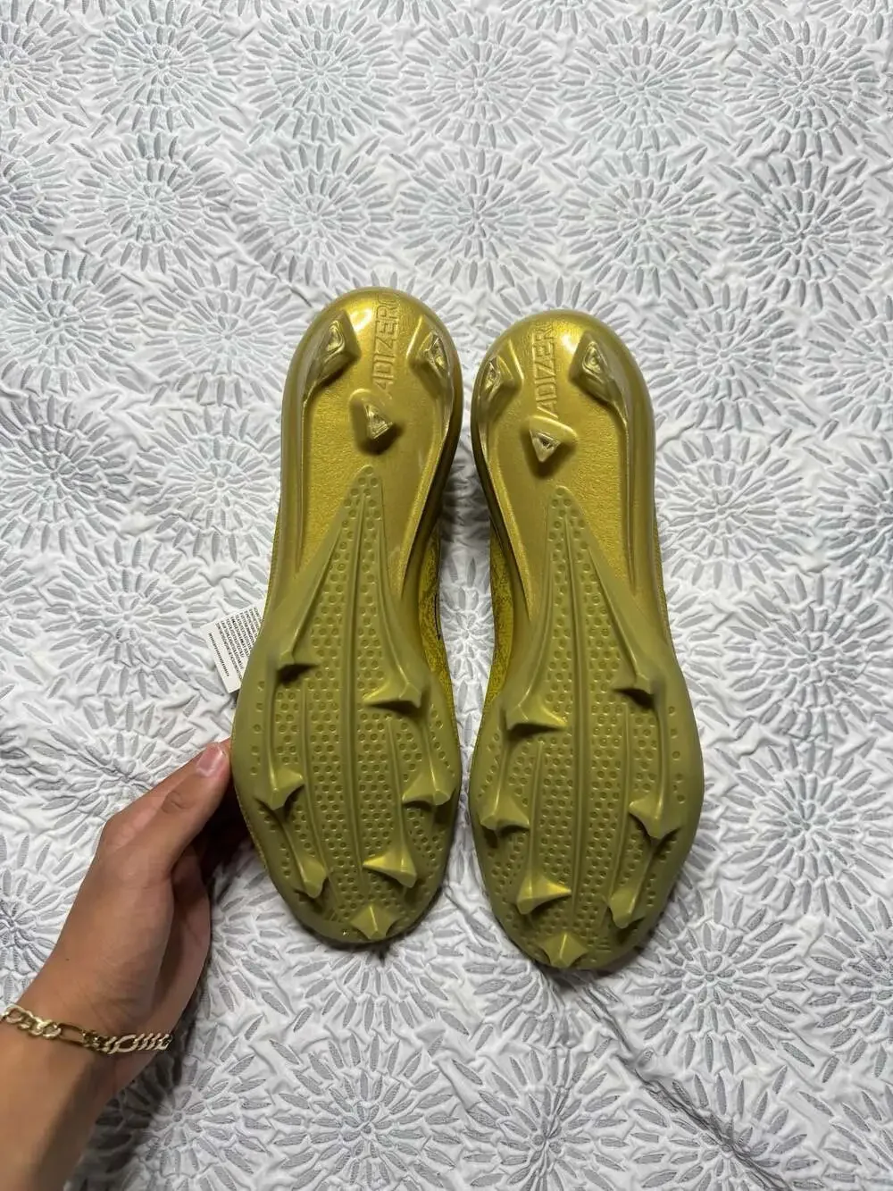 Adidas x Disney Jafar Adizero Electric Gold Football Cleats JP9953 Men's Size 14